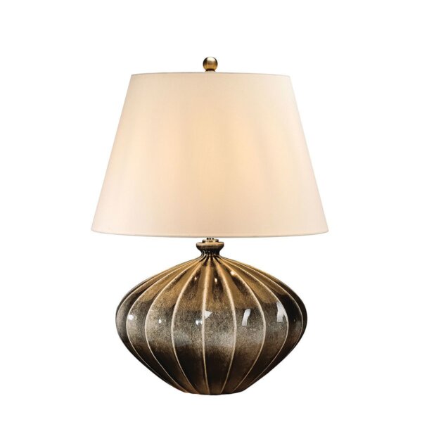 Lampa z abażurem Ribbed Pumpkin Elstead Lighting