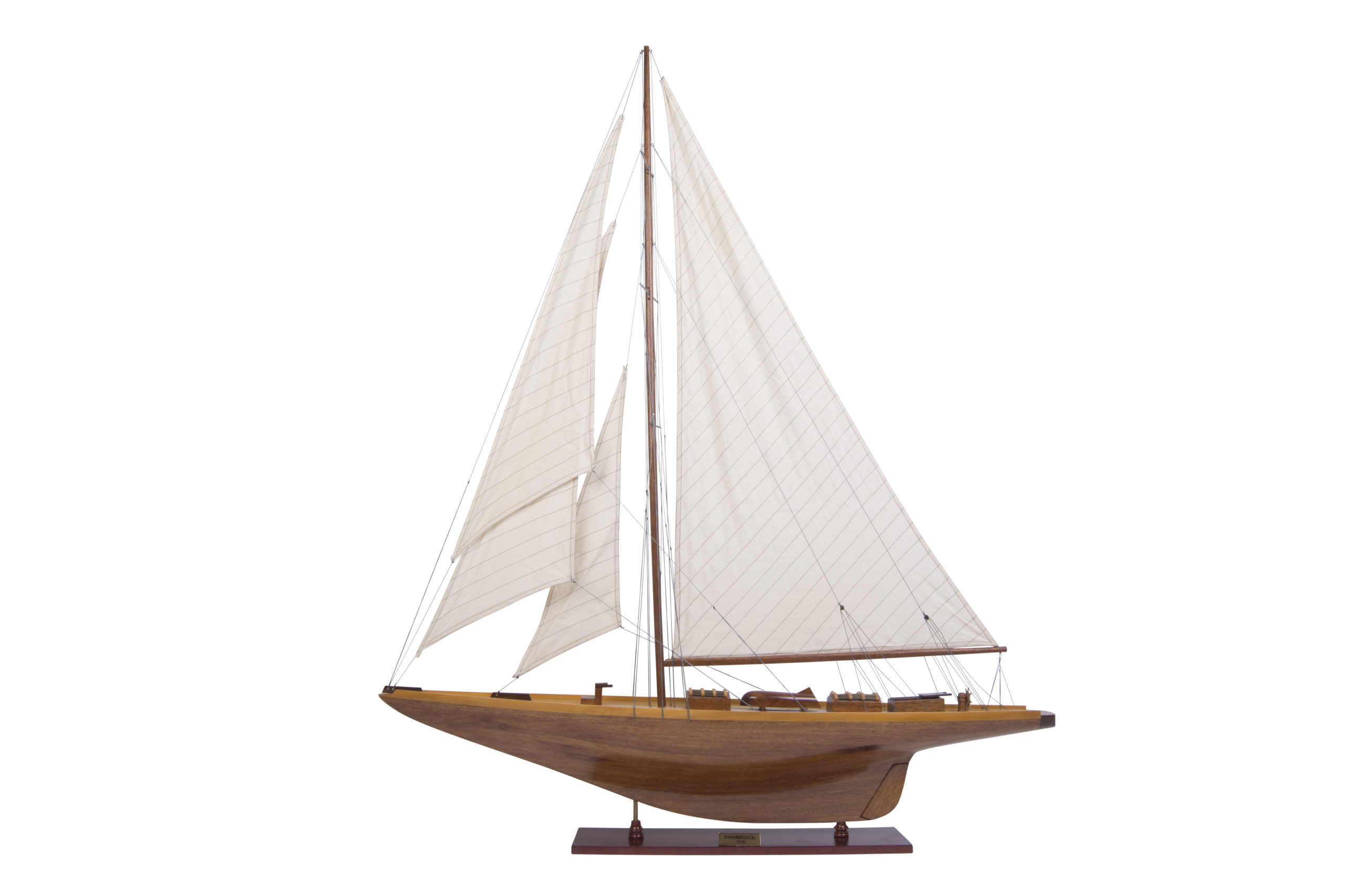 Model Shamrock Yacht Wood AUTHENTIC MODELS