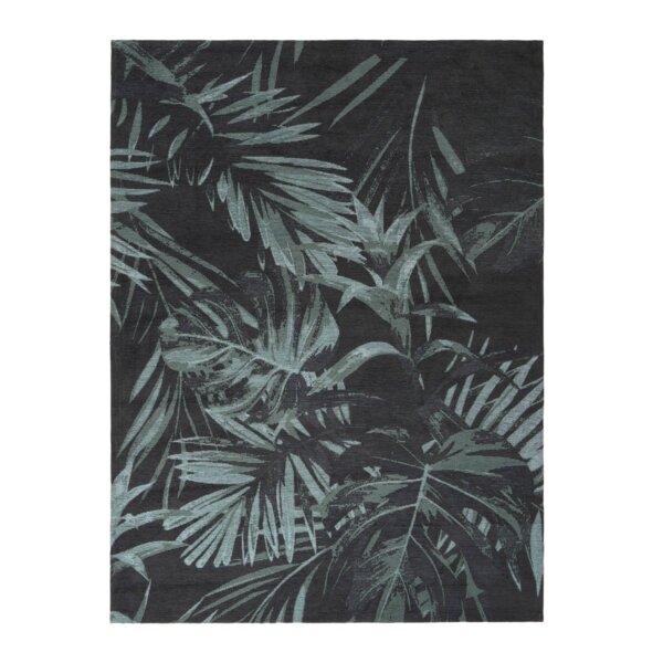 Dywan łatwoczyszczący zielony liście  Jungle 160 x 230 cm