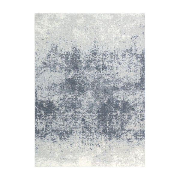 Dywan łatwoczyszczący przetarty niebiesko-szary Ombre Illusion 160 x 230 cm