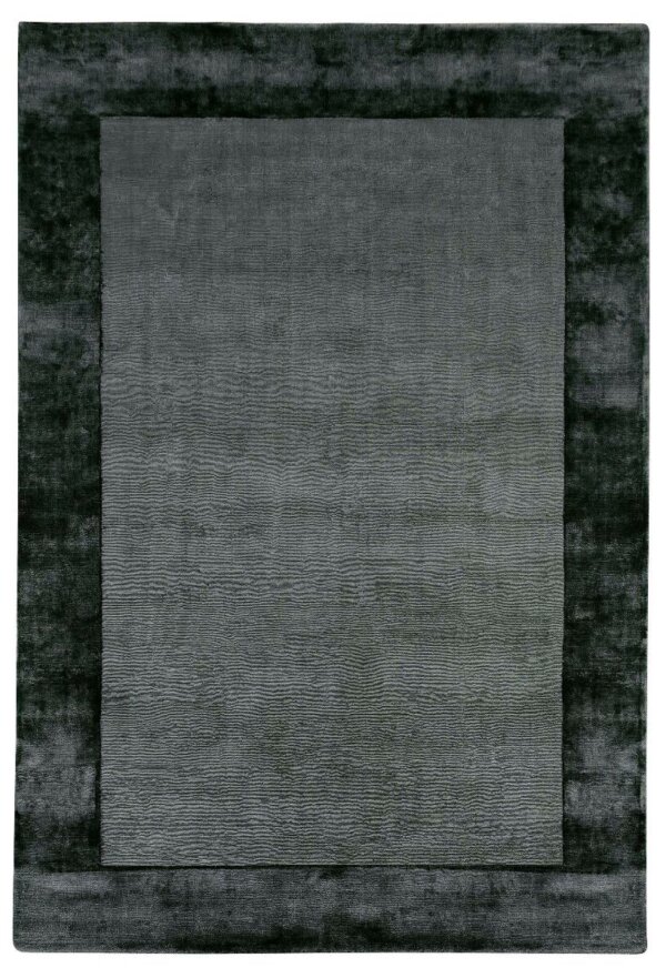 Dywan ręcznie tkany ciemno zielony ramka  Aracelis 160 x 230 cm