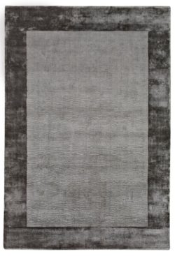 Dywan ręcznie tkany szary ramka  Aracelis 200 x 300cm