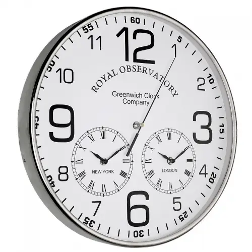 Zegar ścienny 51 cm SILVER