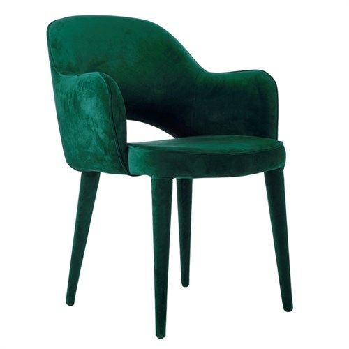 Krzesło zielone tapicerowane Cosy Velvet Green Pols Potten