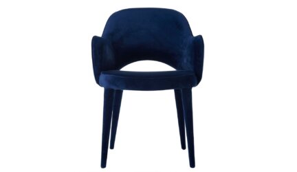 Krzesło niebieskie tapicerowane Cosy Velvet Blue Pols Potten