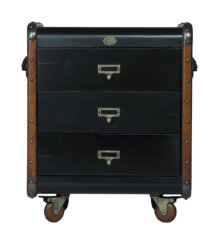 Elegancka komoda / kufer czarny mały Stateroom by Authentic Models
