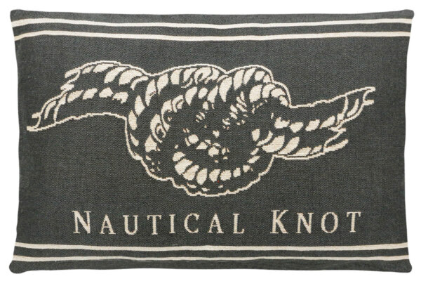 Poduszka dekoracyjna Nautical Knot Grey 33 x 45 cm FS Home Collections