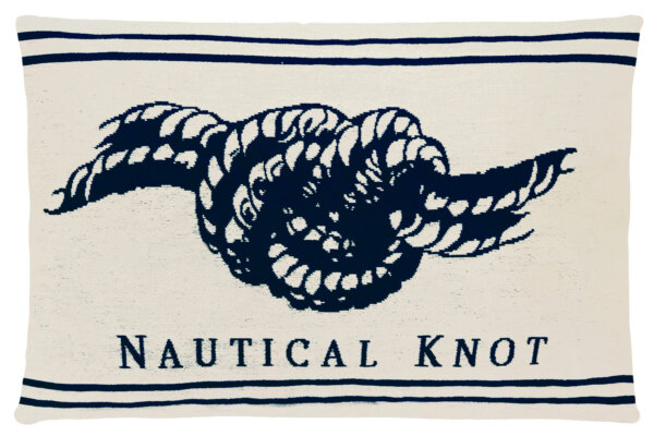 Poduszka dekoracyjna Nautical Knot Grey 33 x 45 cm FS Home Collections