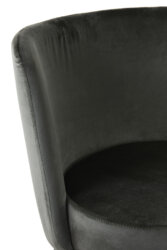 Krzesło do jadalni Eckley Velvet Dark Grey