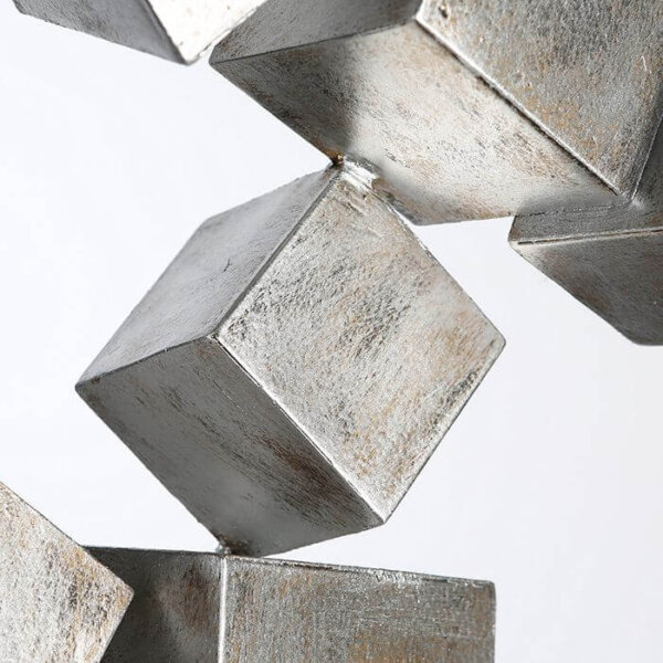 Dekoracja "Cubes" z metalu Elizabeth Home