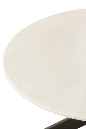 Stolik kawowy marmurowy Marc White 80 cm