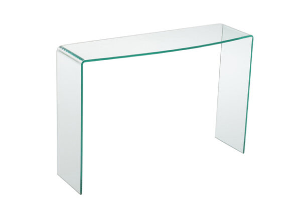 Konsola szklana transparentna Mirr 110 cm