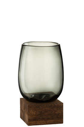 Wazon szklany na podstawie Wide 26,5 cm