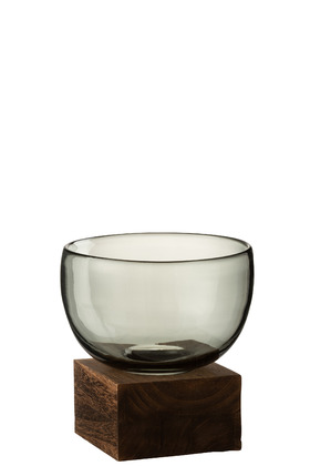 Wazon szklany na podstawie Wide 19 cm