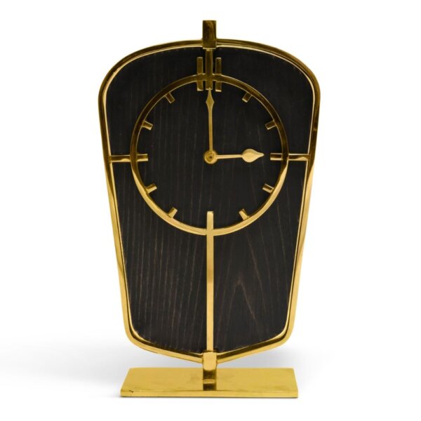 Art Deco Zegar , Złoty Authentic Models