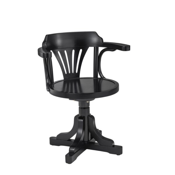 Ekskluzywne krzesło Purser Black, Authentic Models