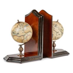 DEKORACJA podpórki drewniane do książek globusy AUTHENTIC MODELS