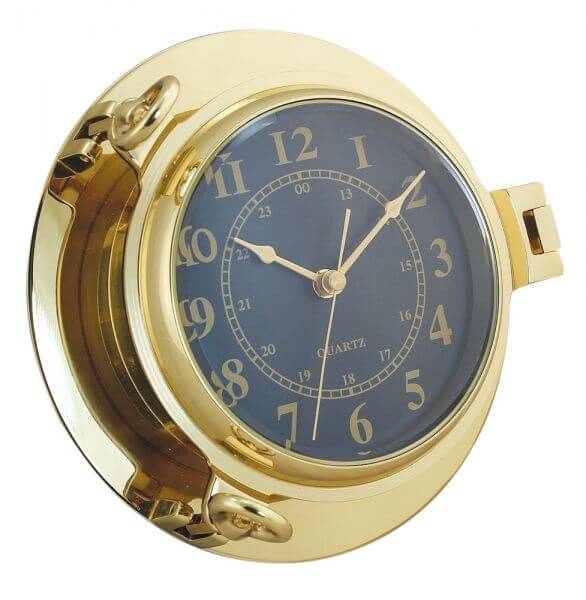 Zegar marynistyczny w Bulaju z mosiądzu 22,5 cm