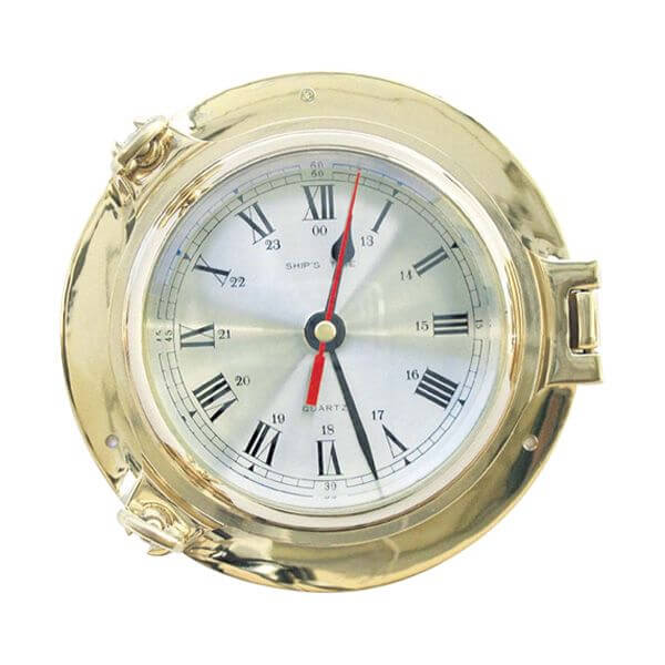 Zegar marynistyczny w Bulaju z mosiądzu 14 cm