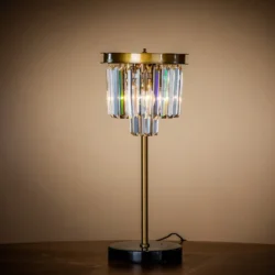 ODEON lampka stołowa złota 55 cm