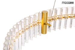 SATURNUS lampa wisząca 70 złota - LED, kryształ, stal szczotkowana